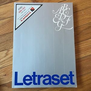 Vintage 1985 Letraset Product User Manual / Typeface / Font Catalogue